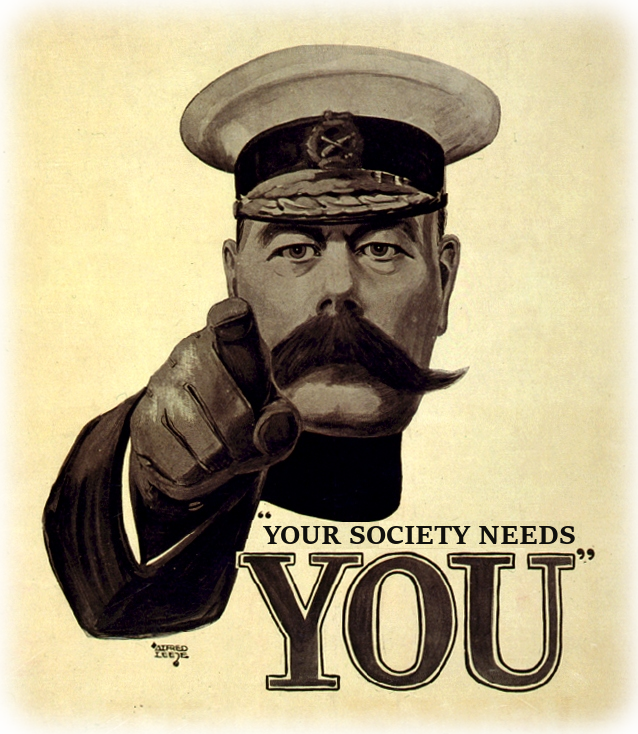 Your society need YOU!